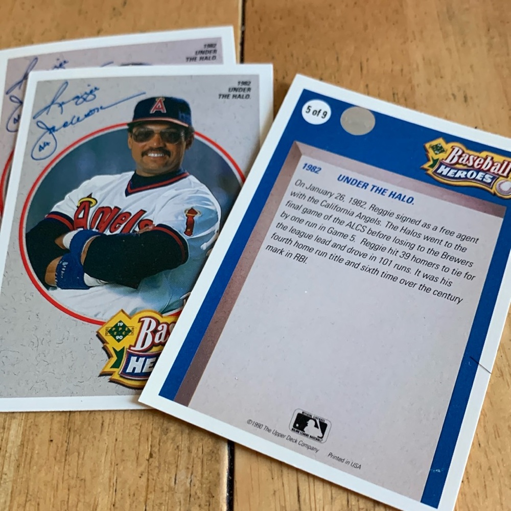 Baseball heroes Reggie Jackson card 5 of 9